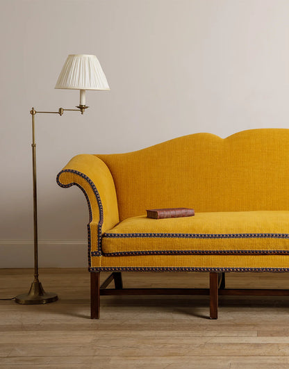 Camelback Sofa - Walnut - antique mahogany finish