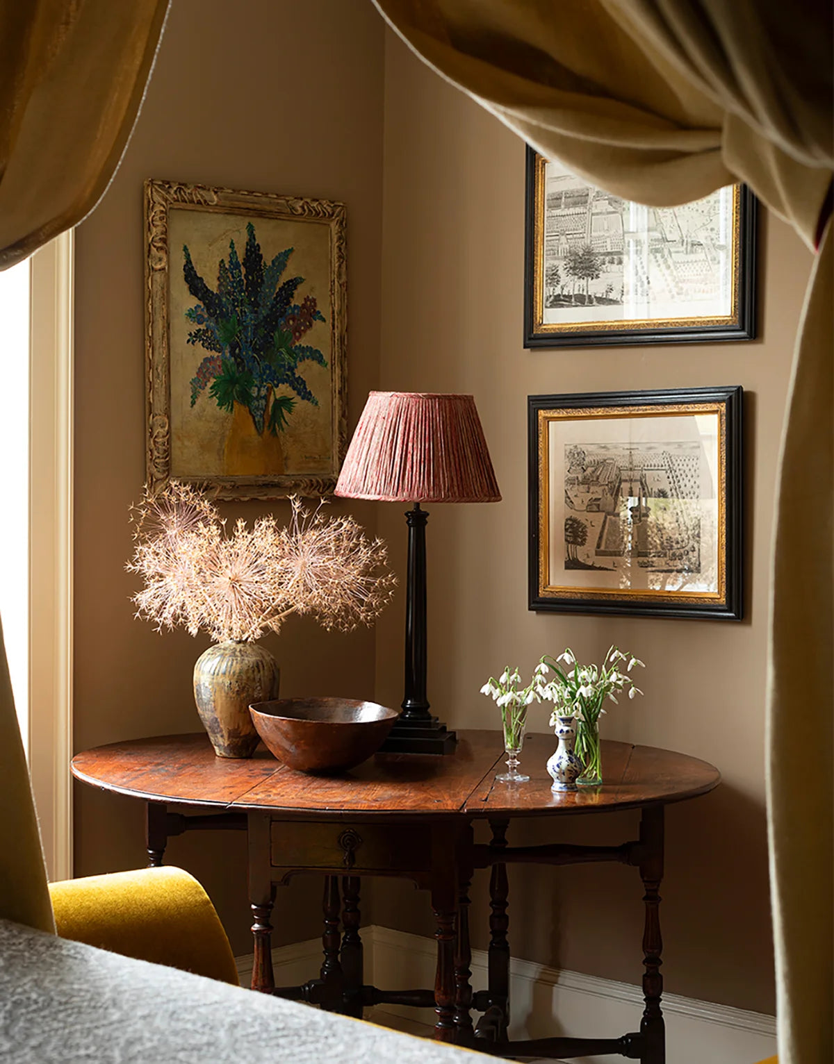 Column Lamp - Ebonised