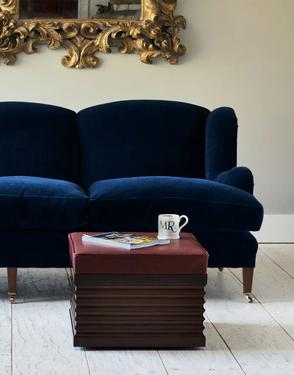 Hepburn Sofa - Walnut - antique mahogany finish