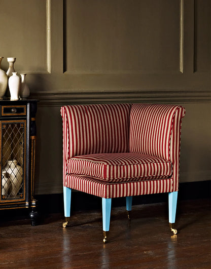 Sheraton Corner Chairs - Solid Beech - hand painted legs
