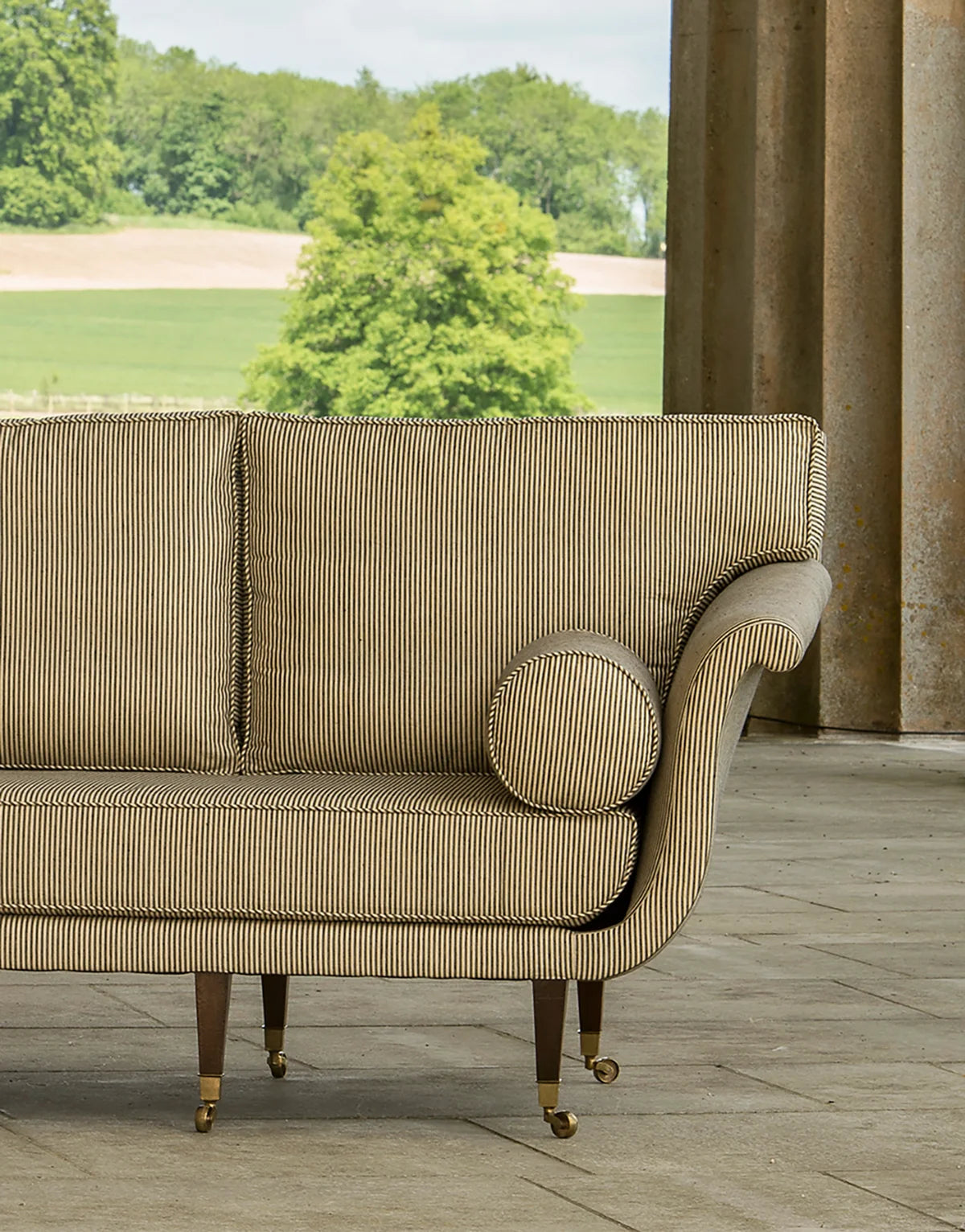 Sophie Sofa - Walnut - antique mahogany finish