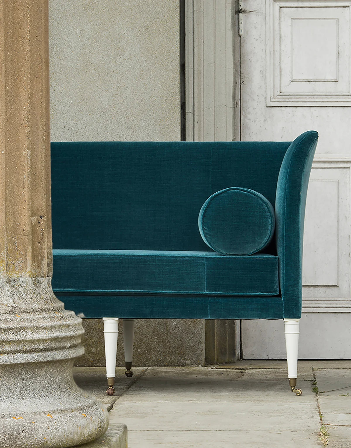 Uppark Sofa - Solid Beech - hand painted legs