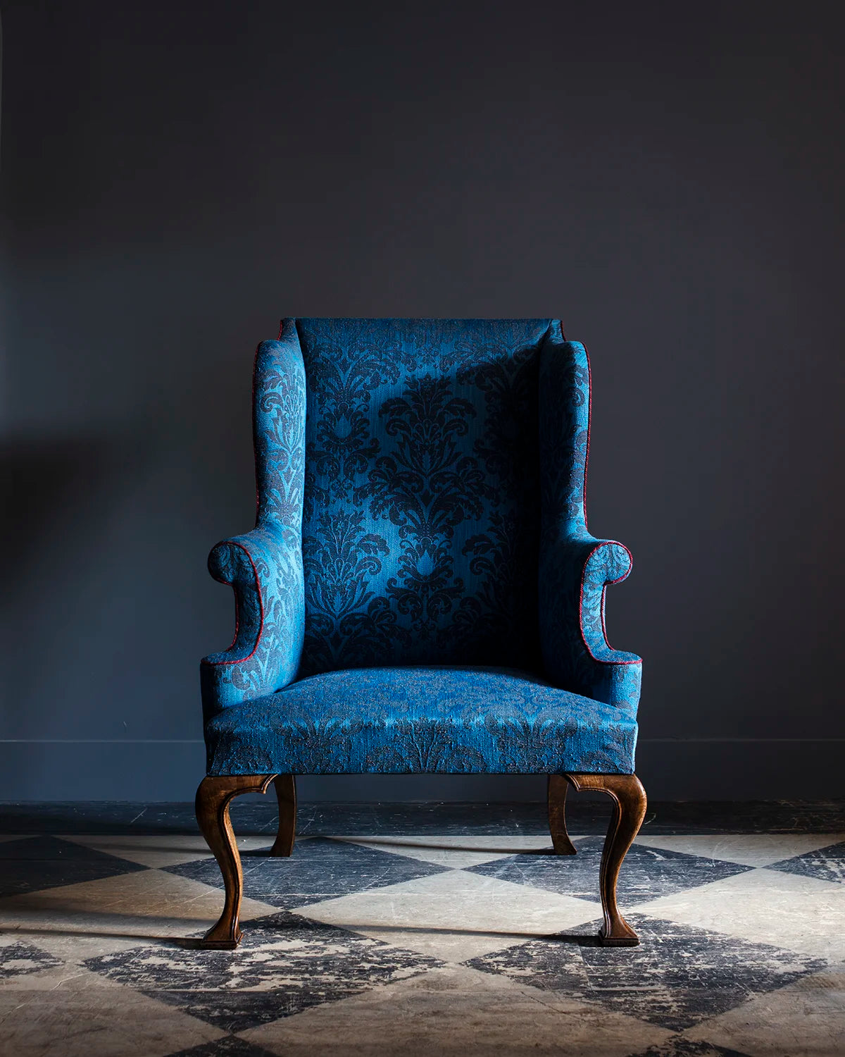 Wing Armchair - English Walnut - antique finish