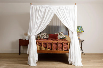 Bala Bed Queen - Teak Finish, Solid American Black Walnut