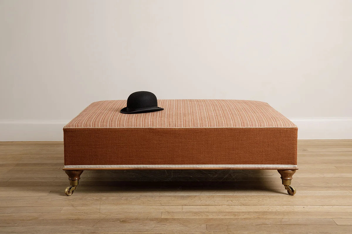 Beeton Ottoman - English Walnut - oiled & waxed