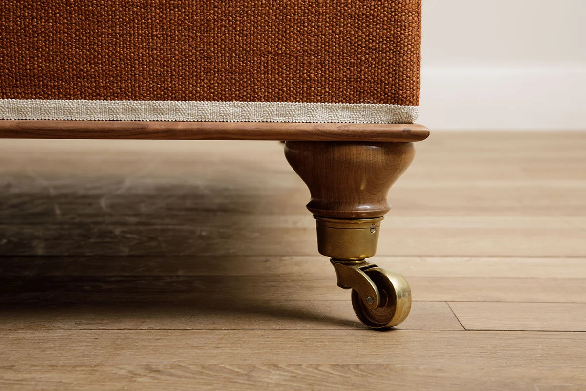 Beeton Ottoman - English Walnut - oiled & waxed