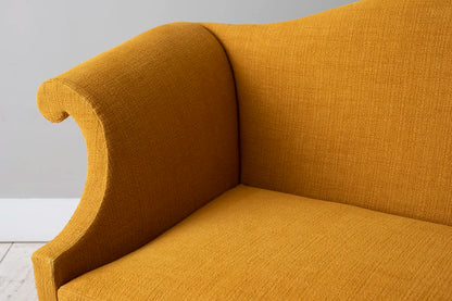 Camelback Sofa - Walnut - antique mahogany finish