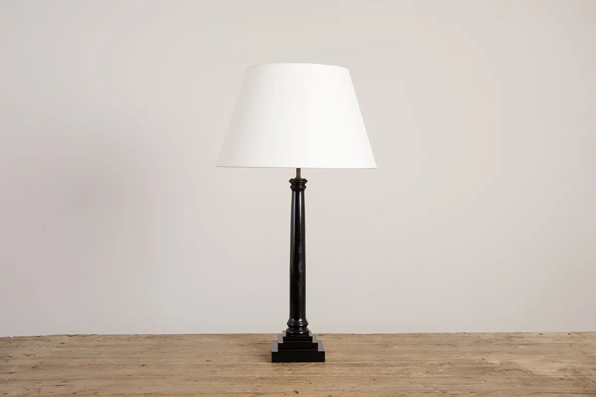 Column Lamp - Ebonised