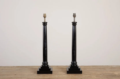 Column Lamp - Ebonised