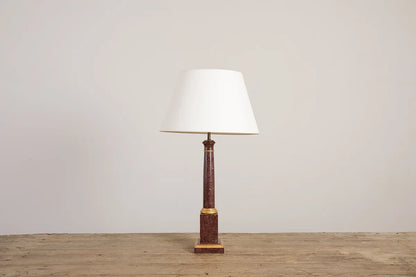 Fantastical Lamp - Faux porphyry with gilt highlights