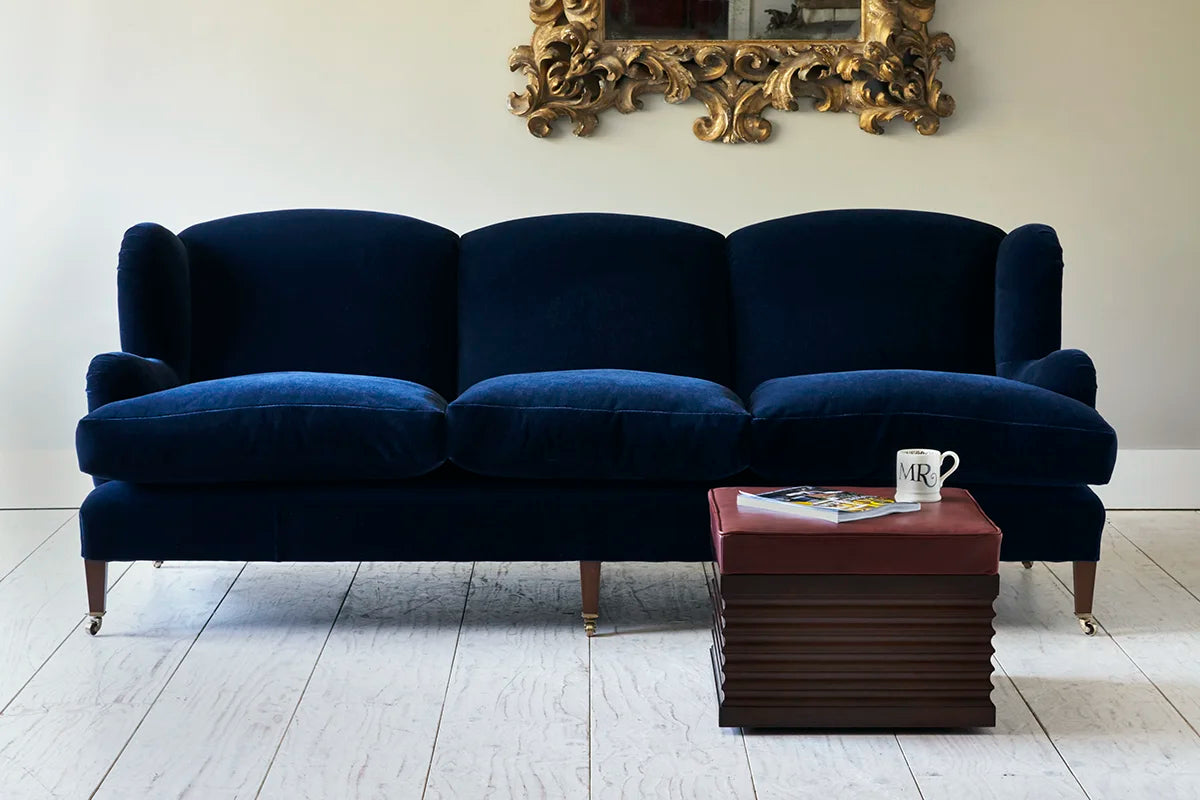 Hepburn Sofa - Walnut - antique mahogany finish