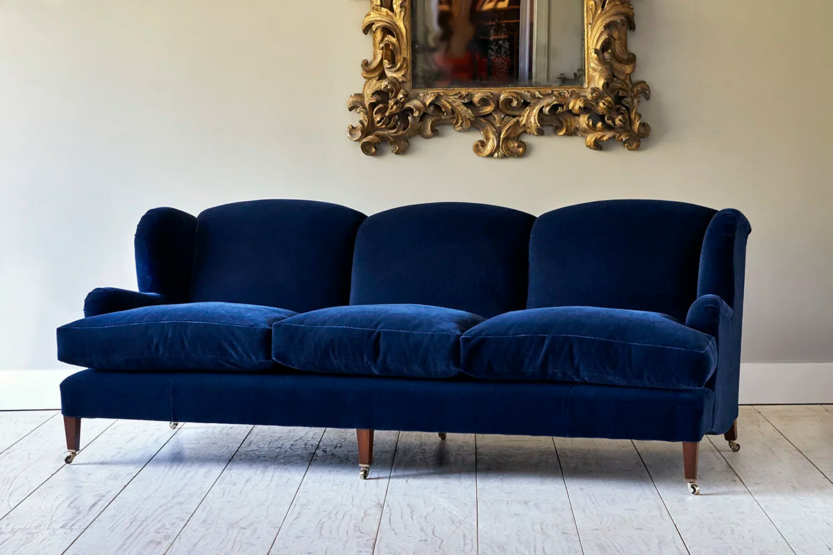 Hepburn Sofa - Walnut - antique mahogany finish