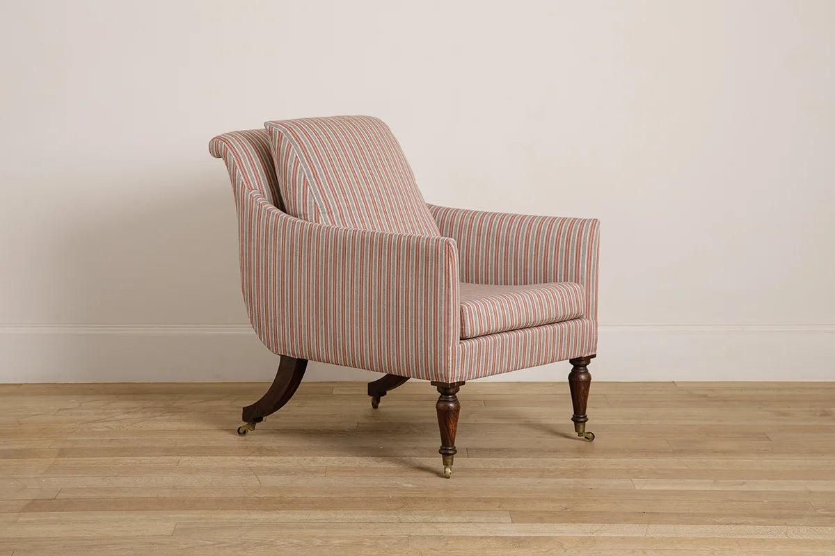 Lyre Chair - Walnut - antique mahogany finish