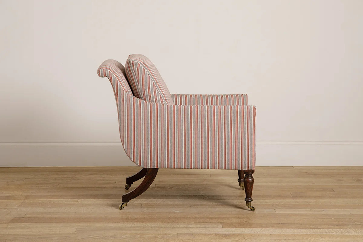 Lyre Chair - Walnut - antique mahogany finish
