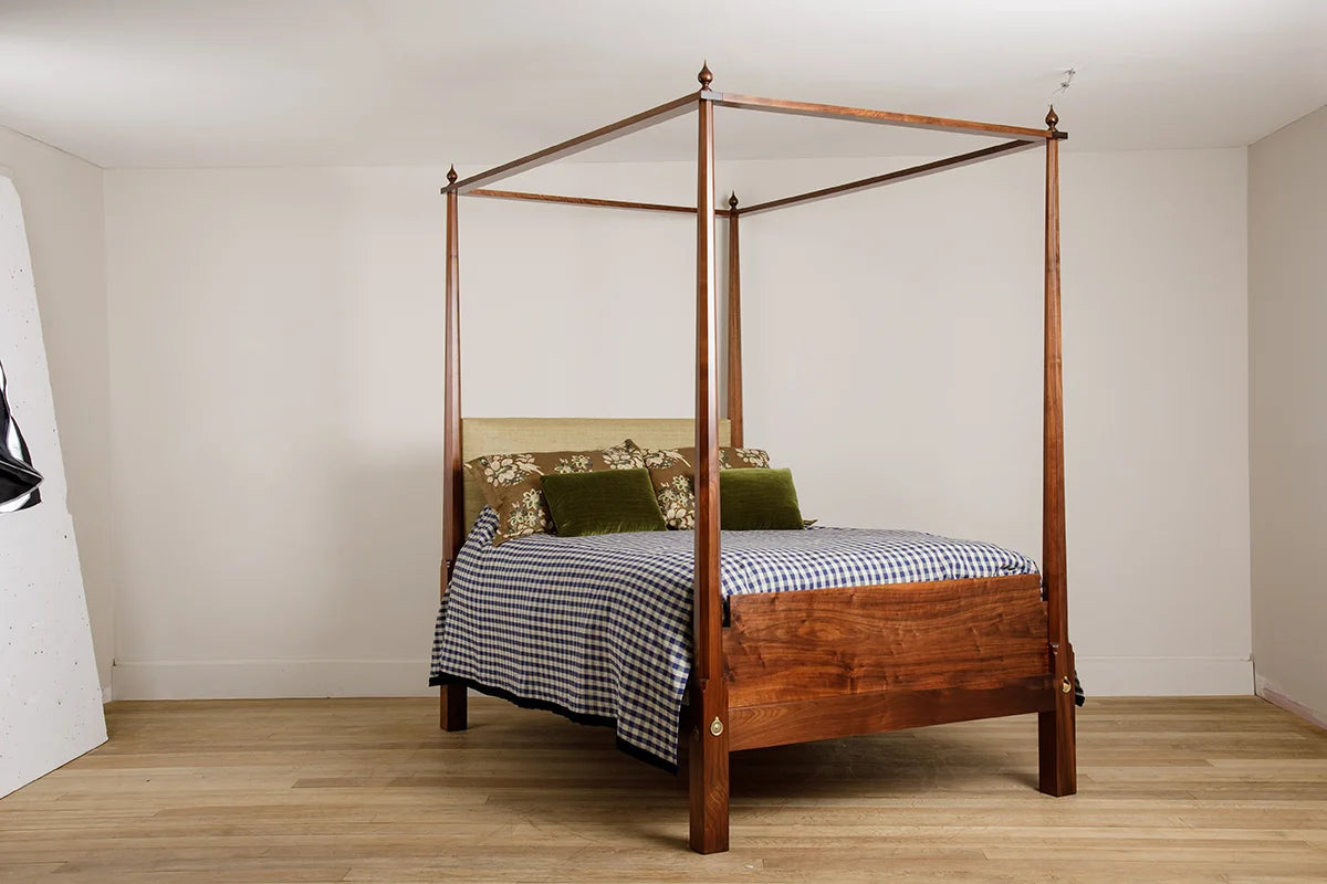 New Gloucester Bed Queen - Oiled & Waxed American Black Walnut