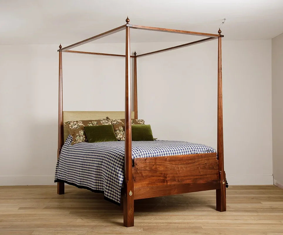 New Gloucester Bed Queen - Oiled & Waxed American Black Walnut