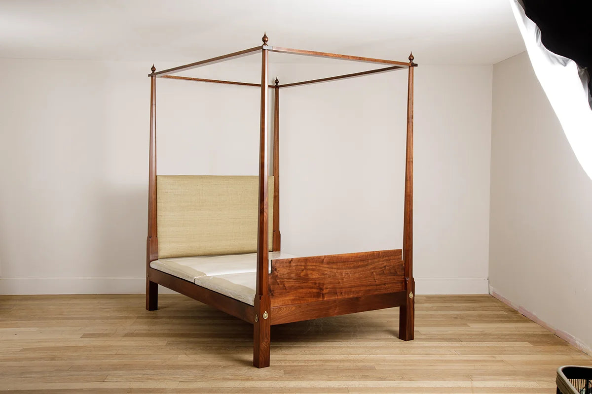 New Gloucester Bed Queen - Oiled & Waxed American Black Walnut