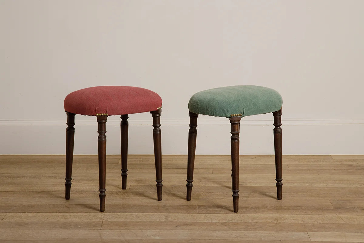 Norfolk Stool - Walnut - Antique Mahogany Finish