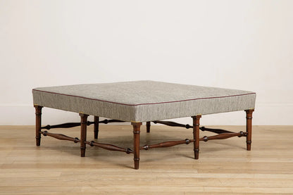 Scottish Ottoman - Walnut - antique mahogany finish