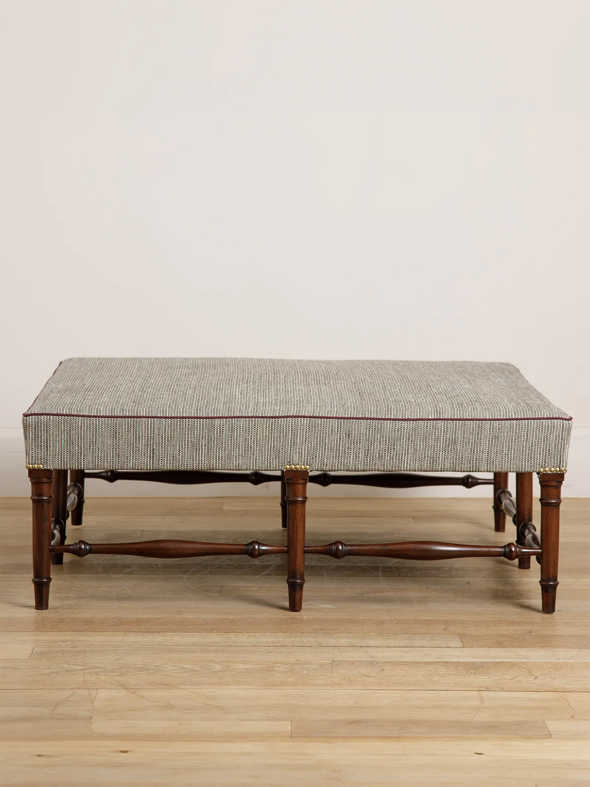 Scottish Ottoman - Walnut - antique mahogany finish