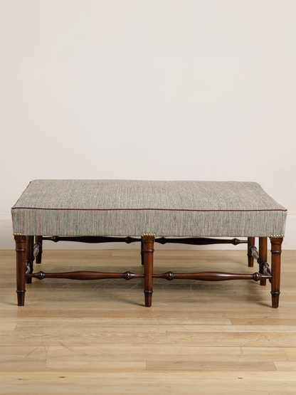 Scottish Ottoman - Walnut - antique mahogany finish