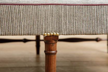 Scottish Ottoman - Walnut - antique mahogany finish