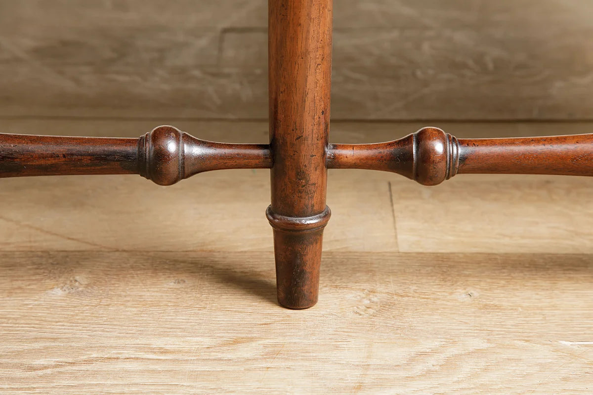 Scottish Ottoman - Walnut - antique mahogany finish