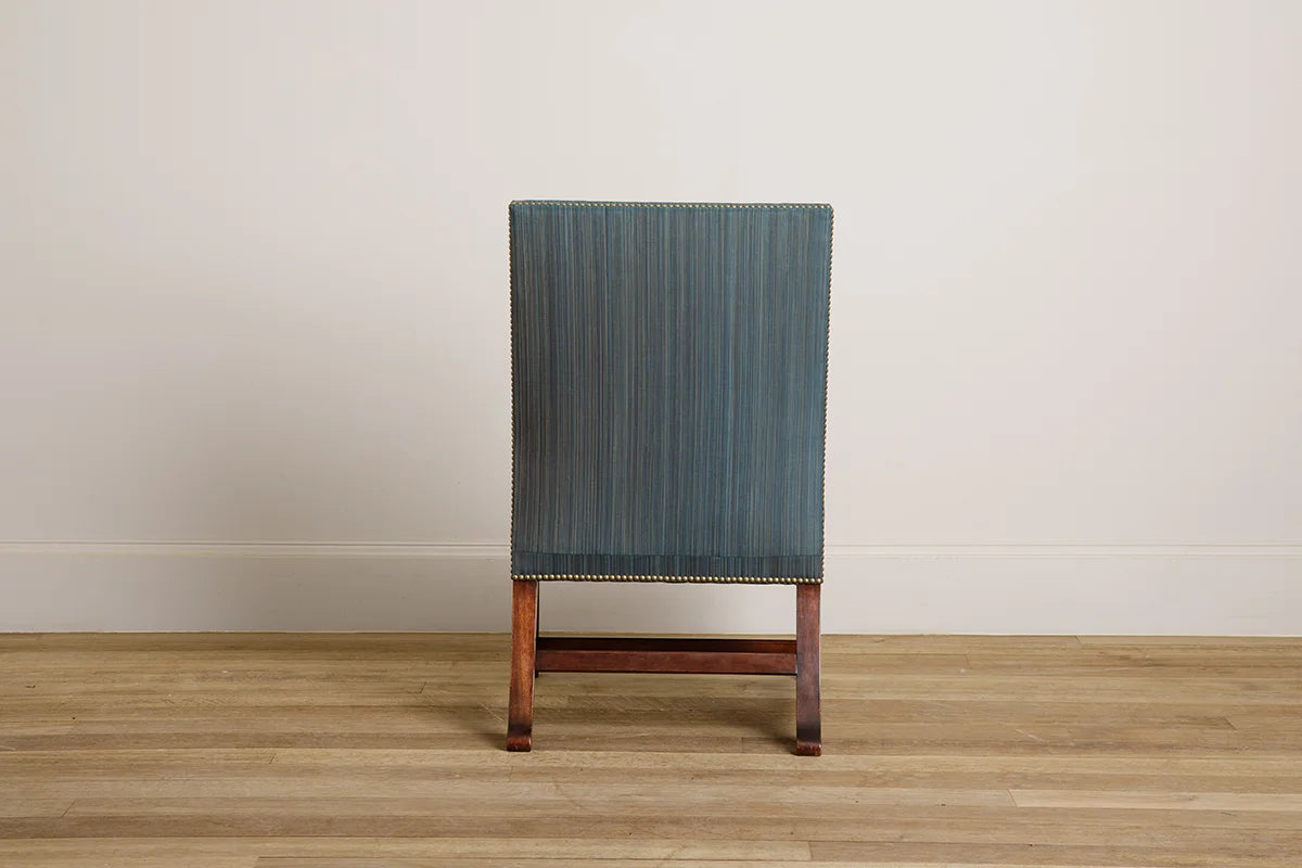 Slipper Chair - Walnut - antique mahogany finish