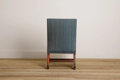 Slipper Chair - Walnut - antique mahogany finish