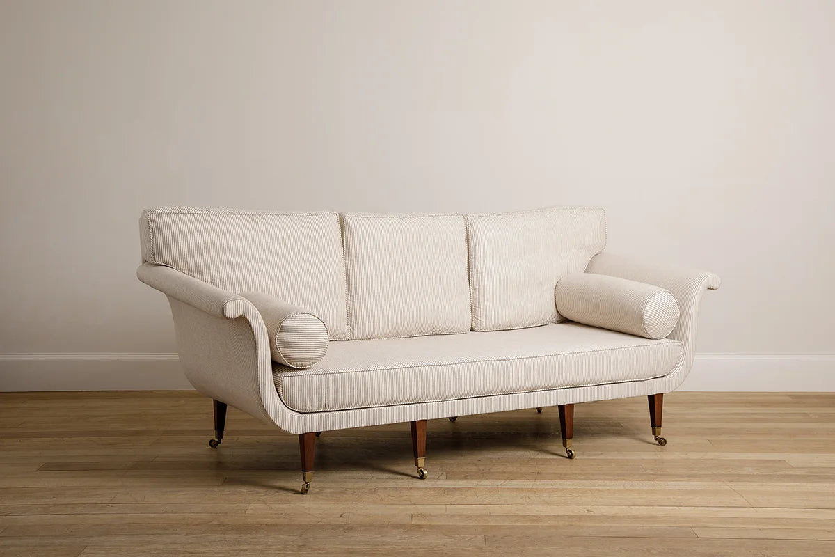 Sophie Sofa - Walnut - antique mahogany finish