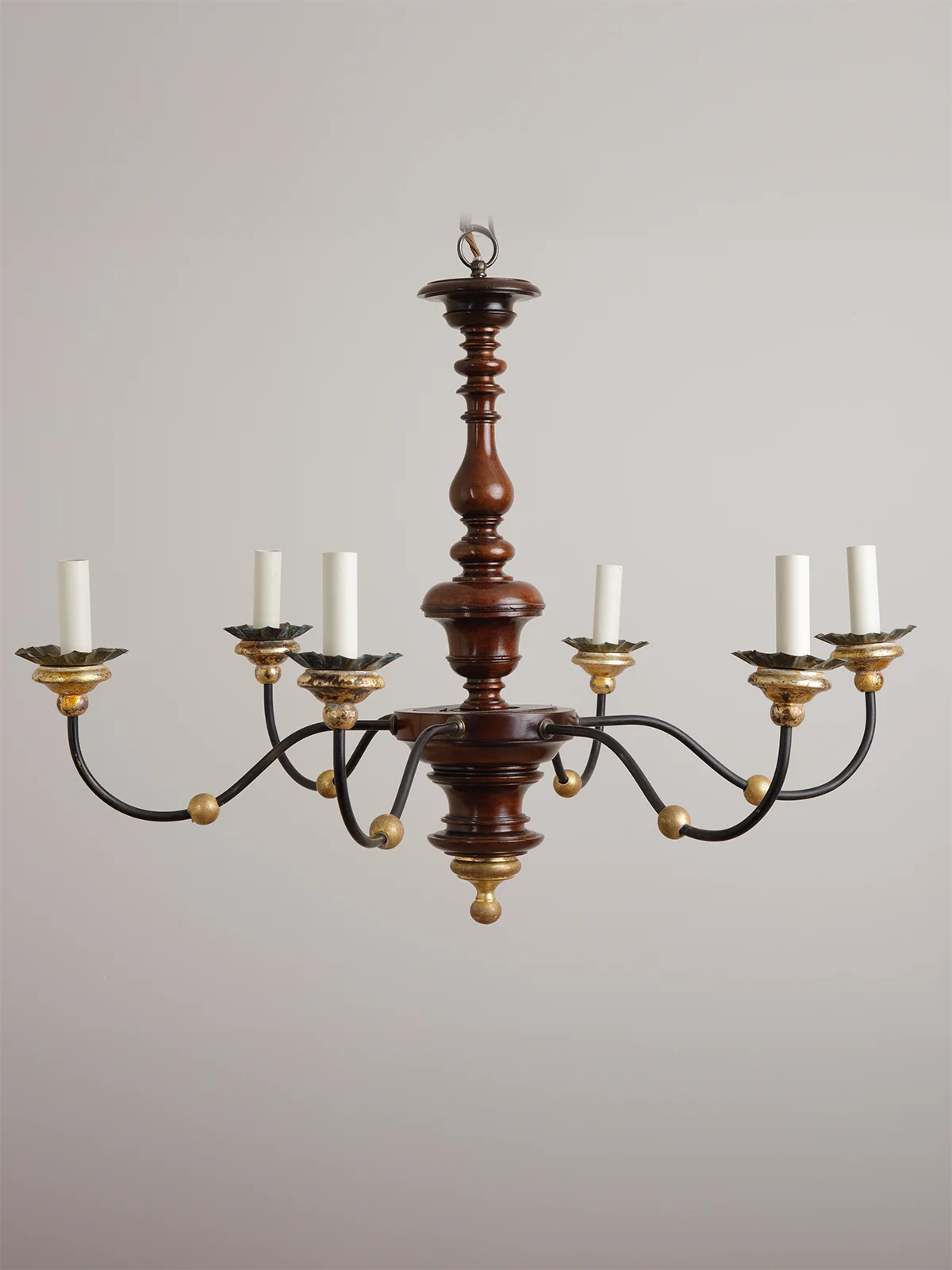 Sorrento Chandelier - Antique polished Walnut