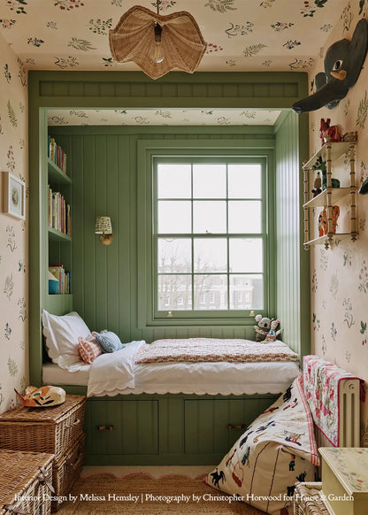 Herbarium Wildflower Wallpaper - Blush
