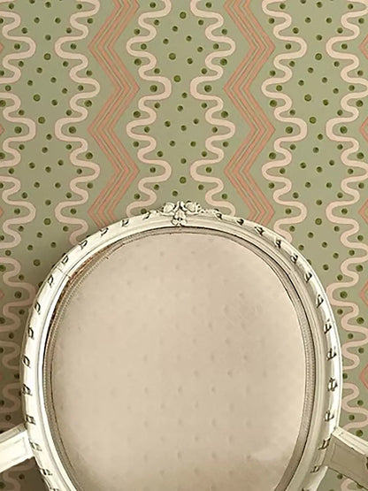 Madame Ziggle Wallpaper - Pistachio