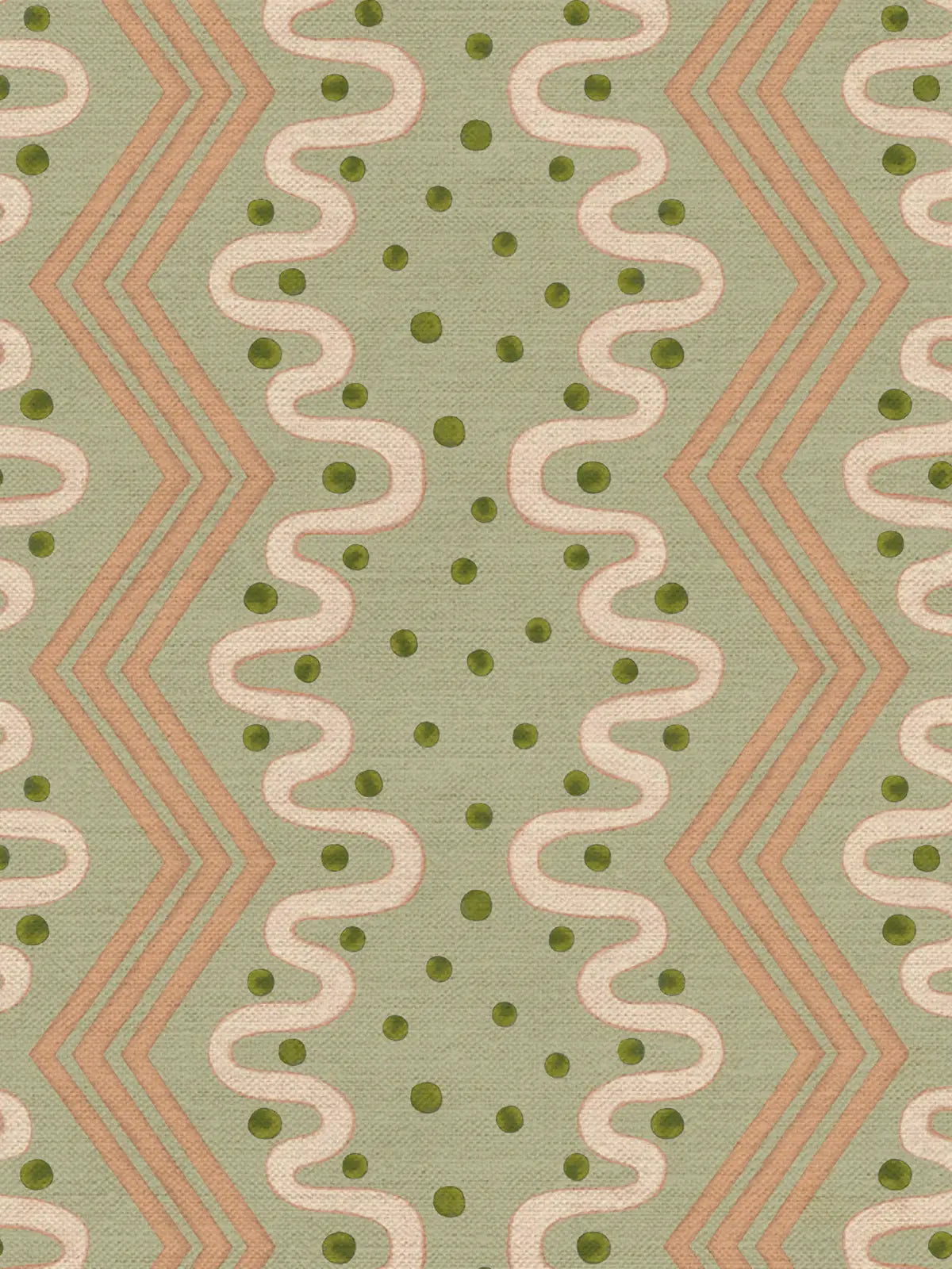 Madame Ziggle Wallpaper - Pistachio