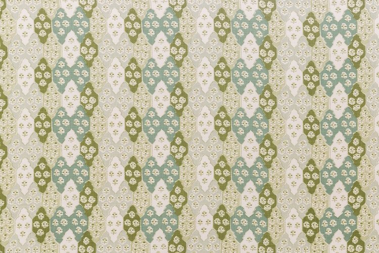 Ottoman Quilt - Aqua