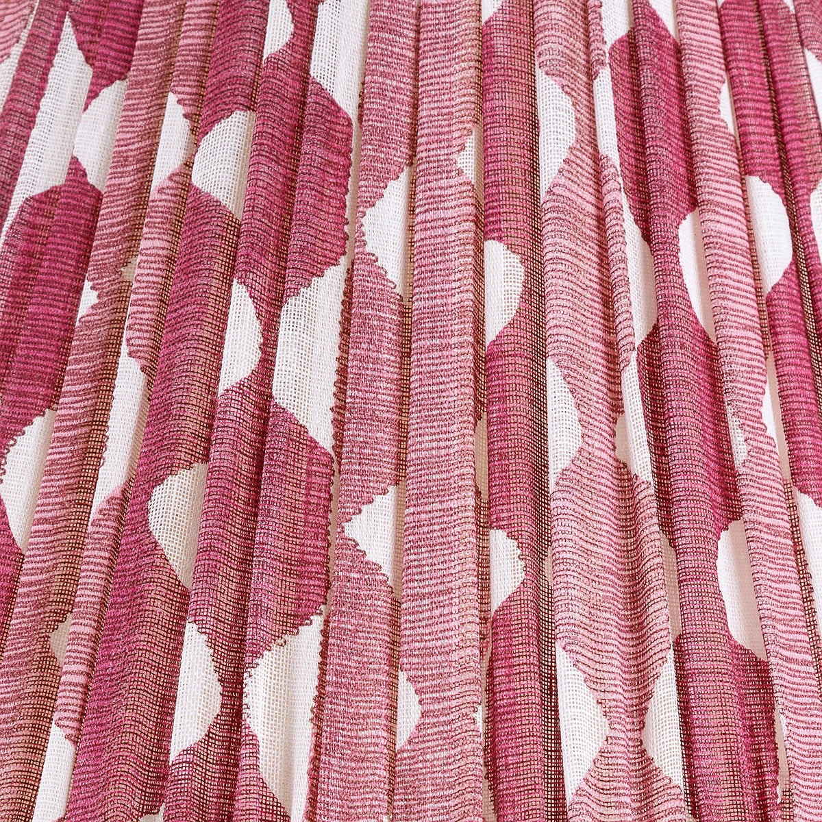 16 Inch Oval Gathered Bedwyn Lampshade - Fuchsia Whittle