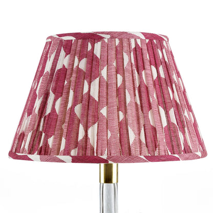 16 Inch Round Gathered Bedwyn Lampshade - Fuchsia Whittle