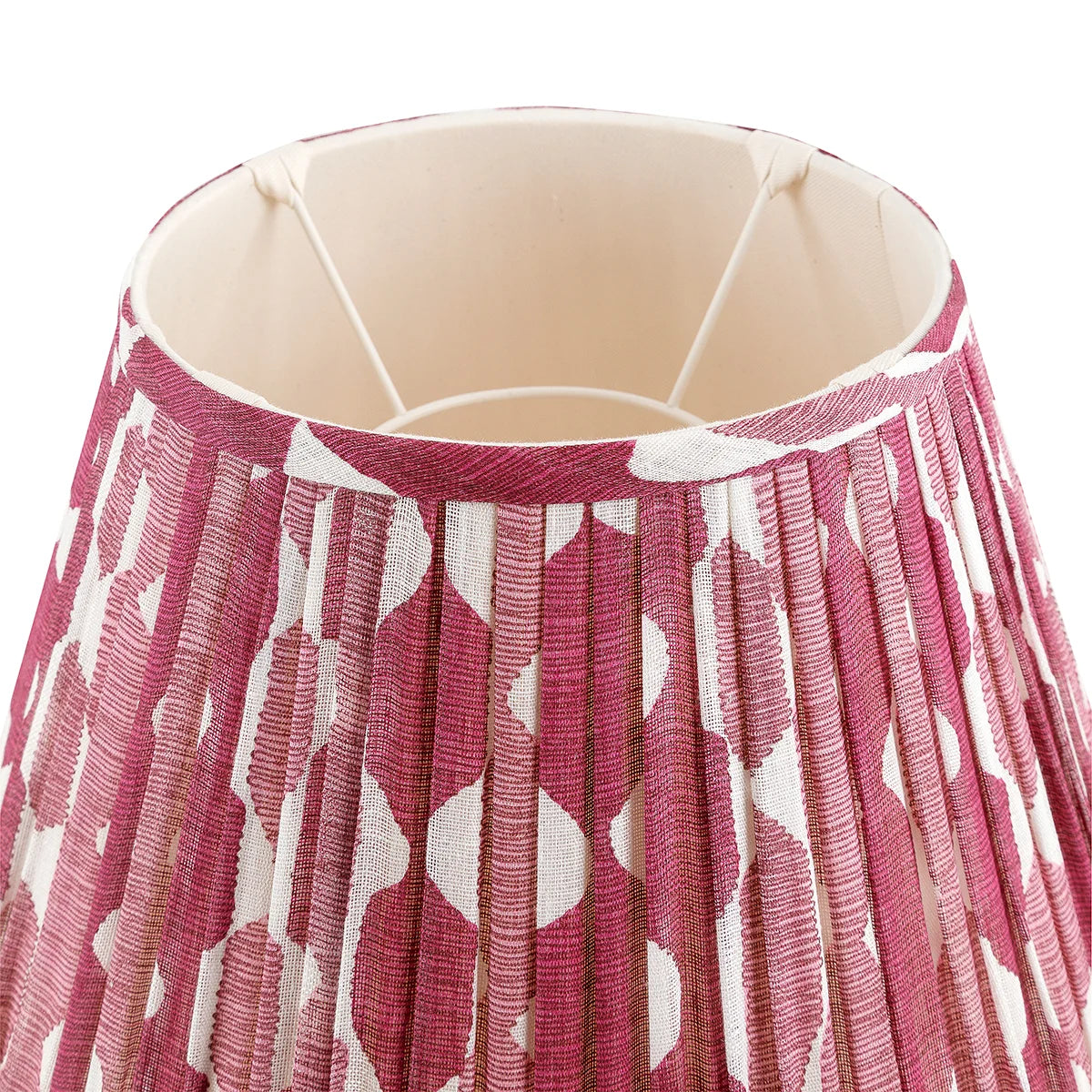 16 Inch Round Gathered Bedwyn Lampshade - Fuchsia Whittle