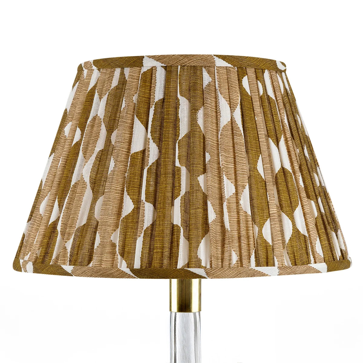 16 Inch Round Gathered Bedwyn Lampshade - Neutral Whittle