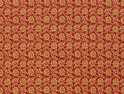 Polka - Khaki on Red