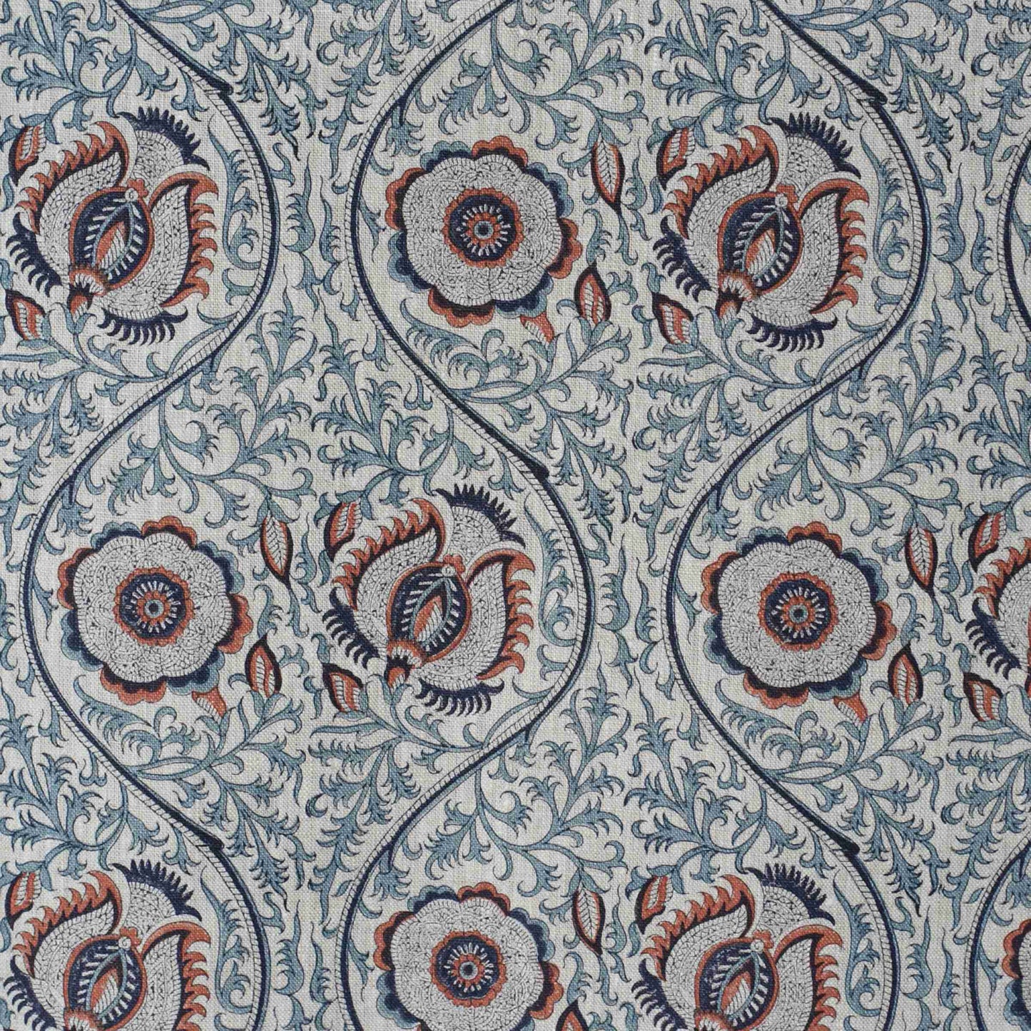 Palam Ogee - Terracotta / Marine