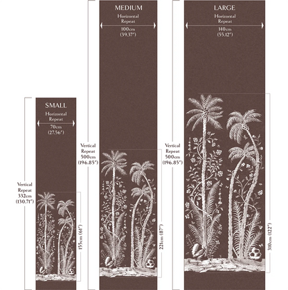 Palm Wallpaper - Truffle Small