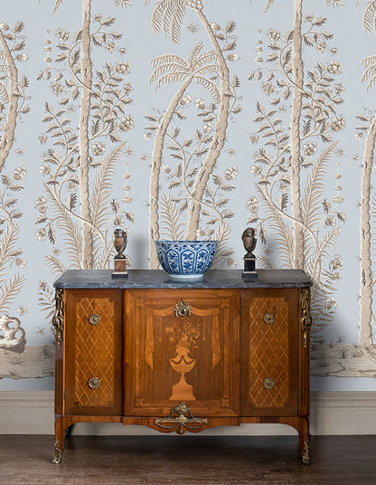 Palm Wallpaper - Tiepolo Blue Small