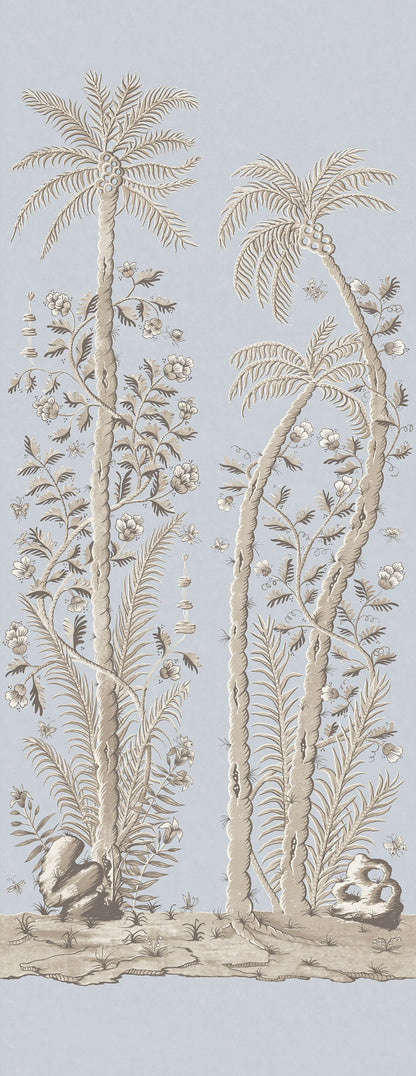 Palm Wallpaper - Tiepolo Blue Small