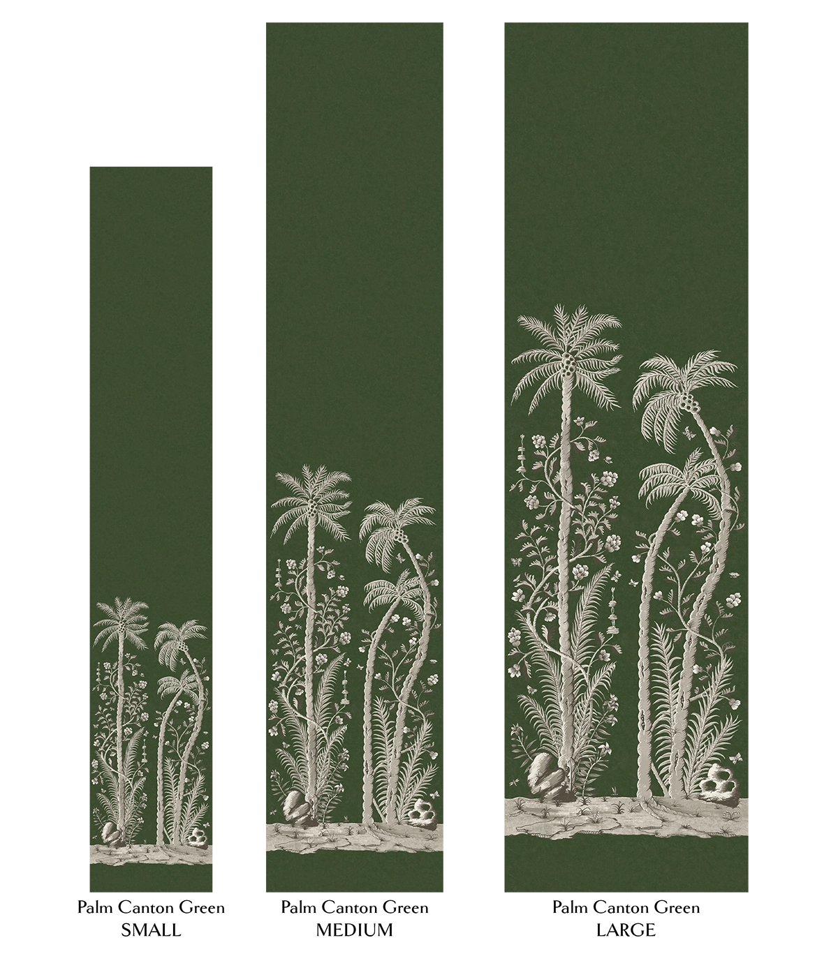 Palm Wallpaper - Canton Green Small