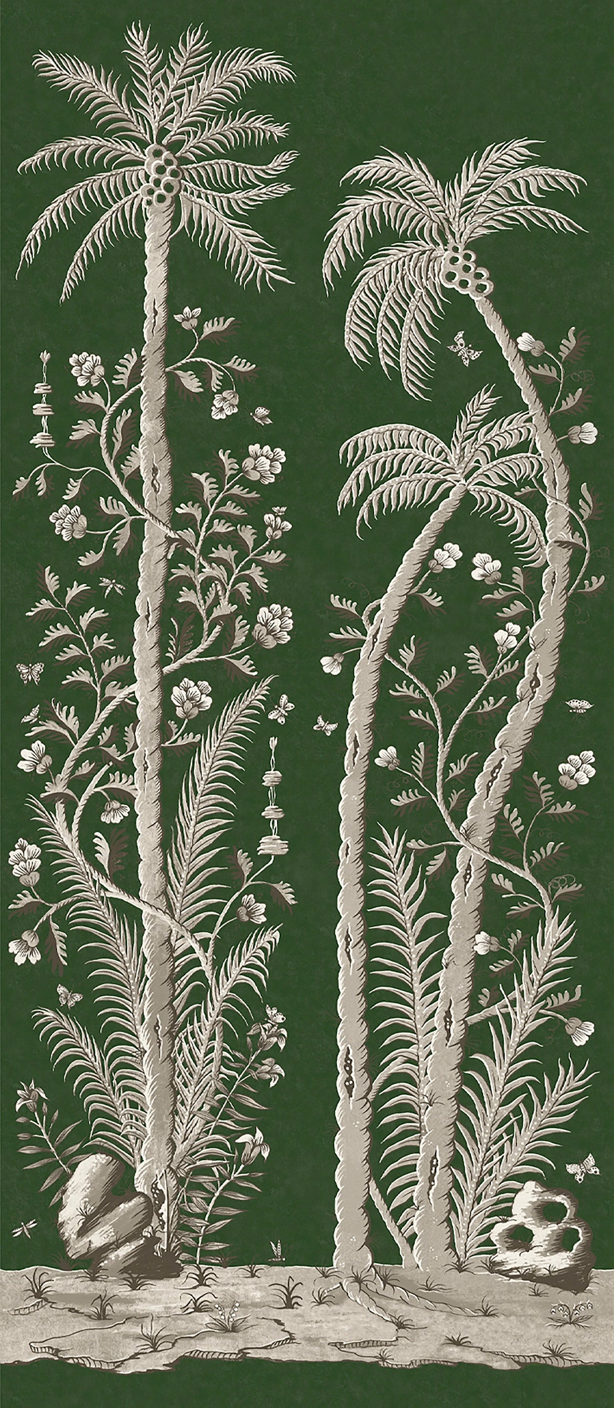 Palm Wallpaper - Canton Green Medium
