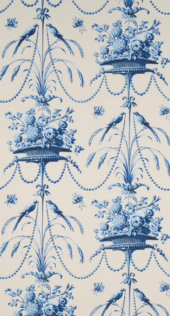 Parakeets and Pearls Wallpaper - C