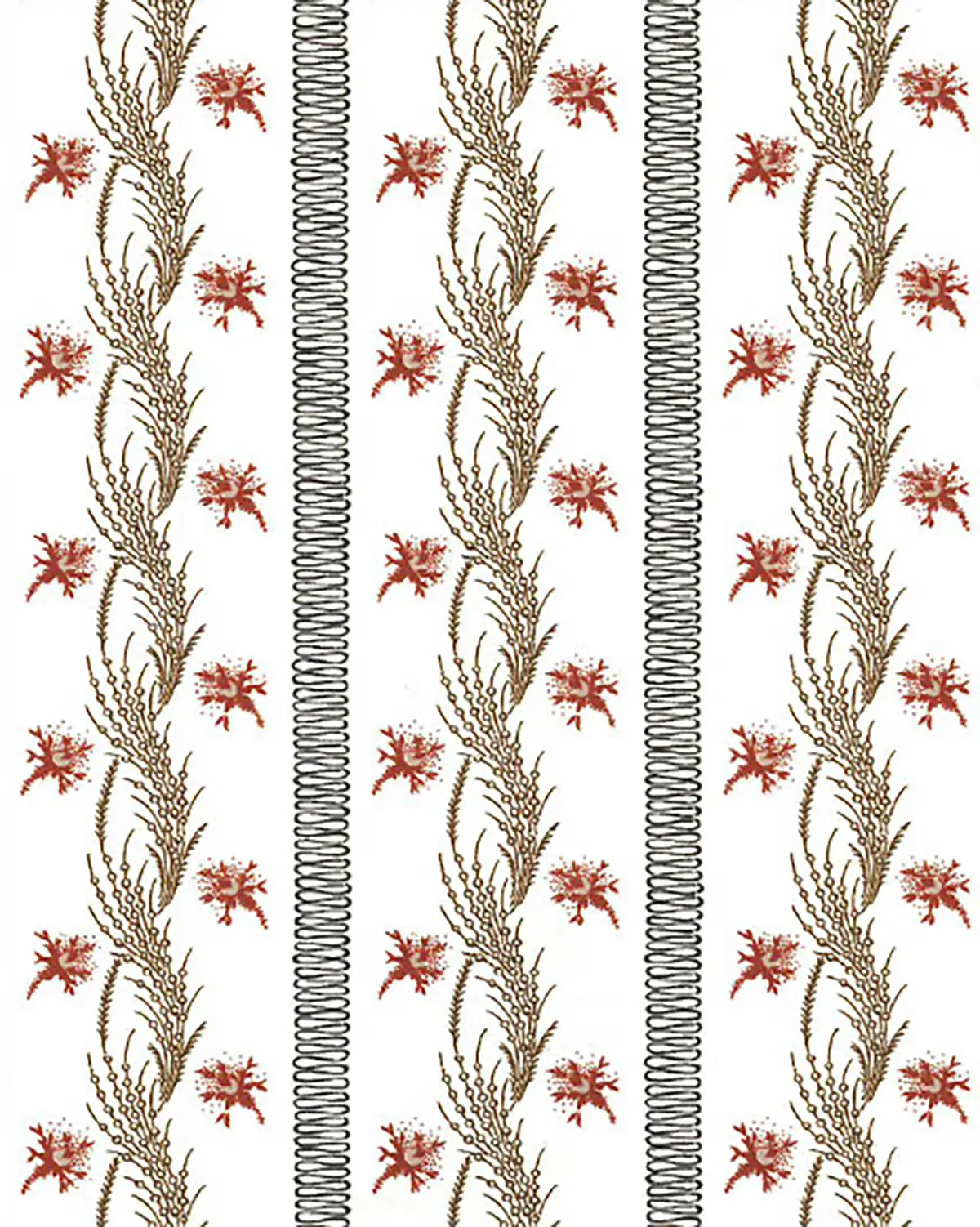 Pemberley Wallpaper - Cocoa/Plum