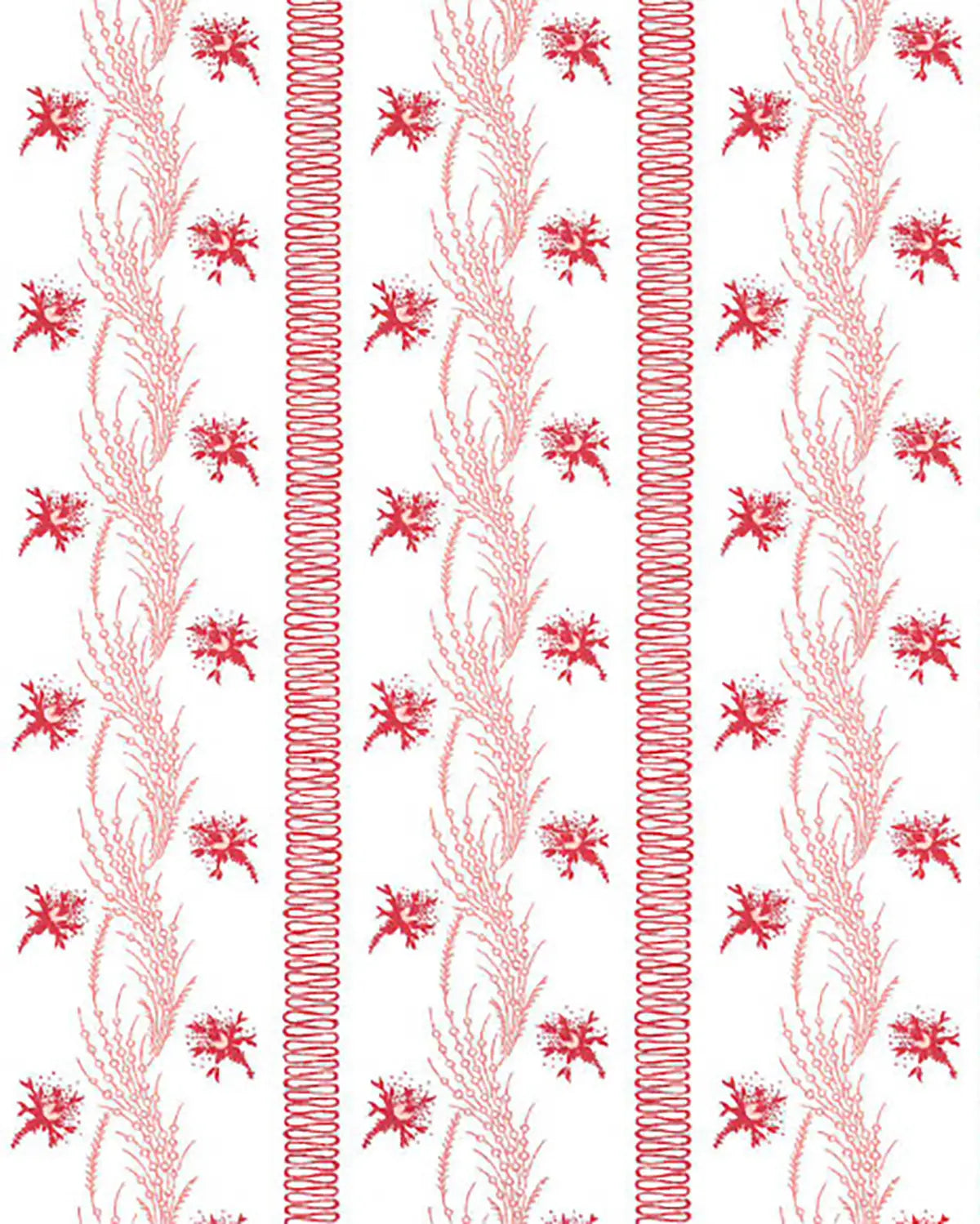 Pemberley Wallpaper - Rhubarb