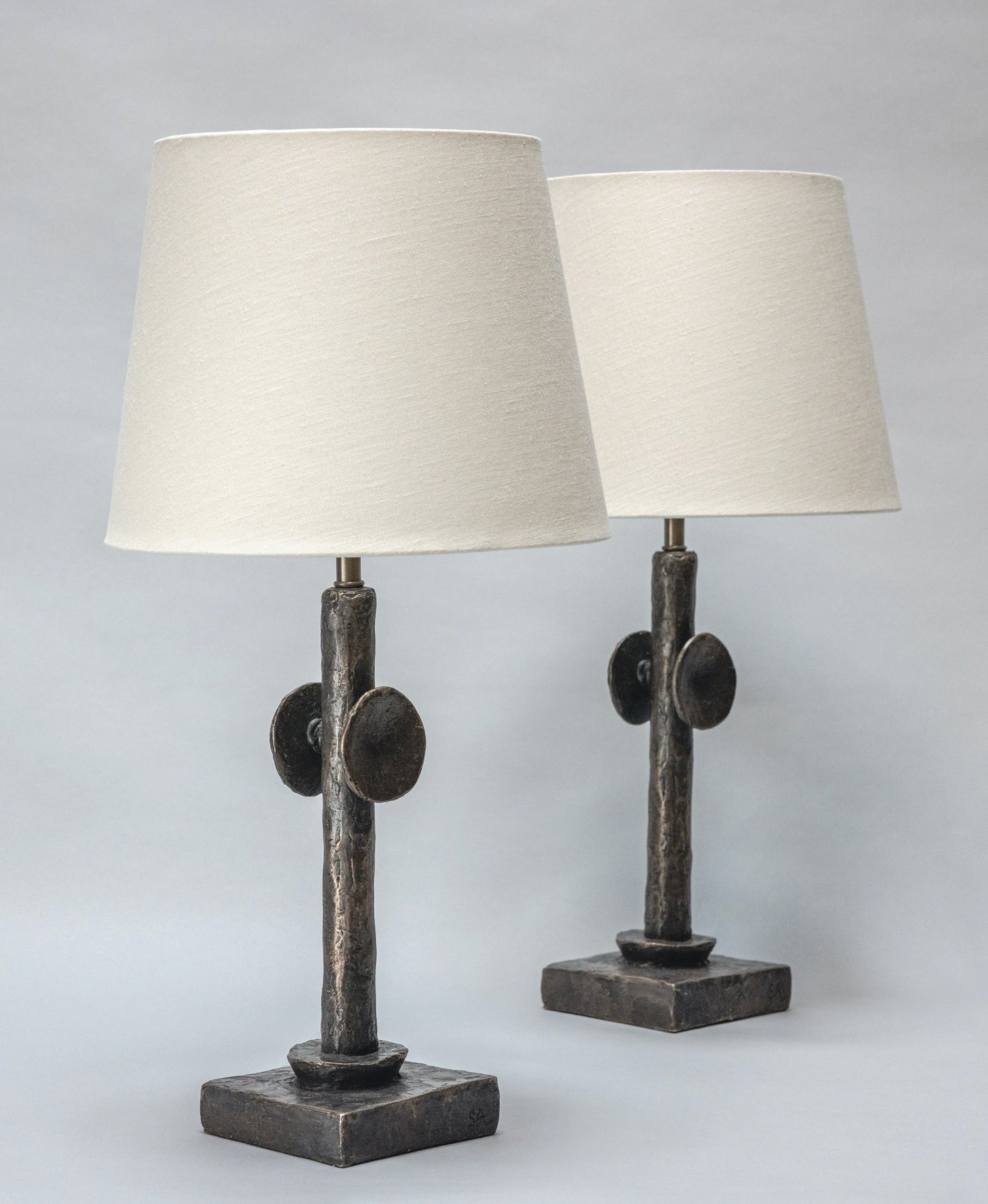 Petit Honore Lamp - White Plaster